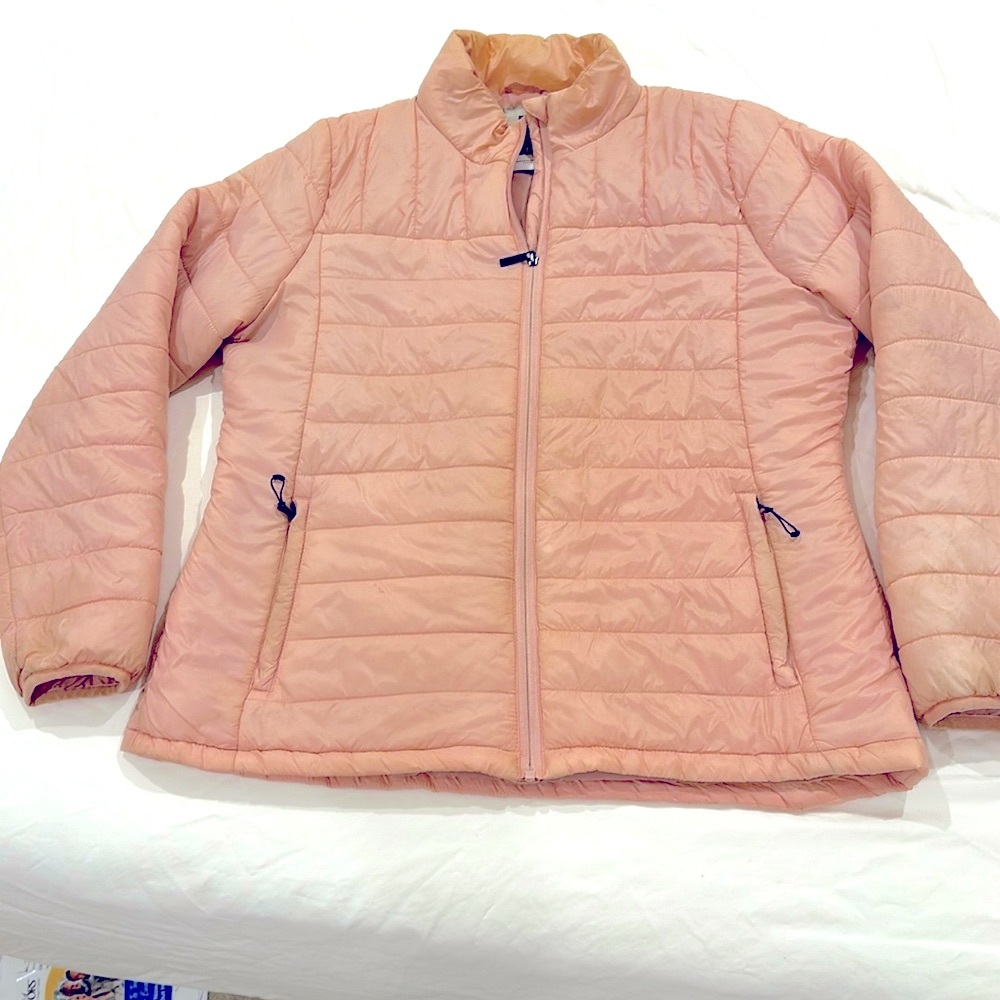 Soft Pink Freedom Trail by Kyodan Faux Down Puffer Jacket Size XL